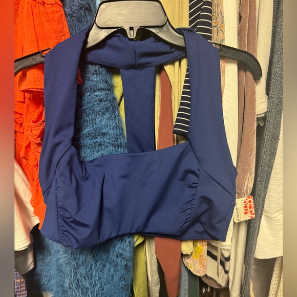 FP Movement Don't Let Go Sports Bra on Blue Sea Size XL NWT Retail $58 - Picture 4 of 6